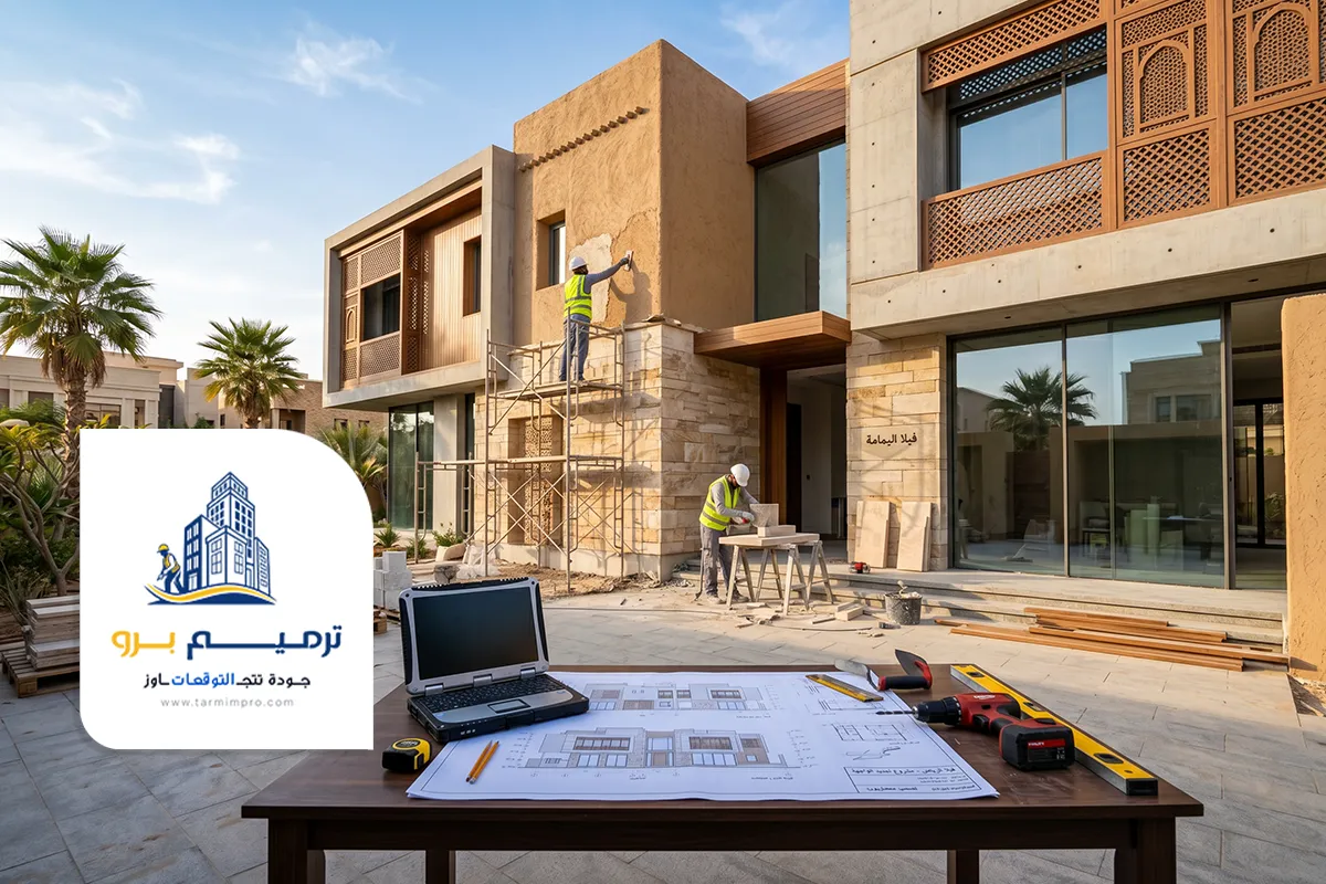 ترميم وتجديد فيلا في الرياض